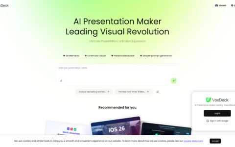 VoxDeck - AI Presentation Maker with 3D & Avatars