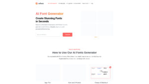 Refont.ai - AI Font Generator for Calligraphy & Signatures