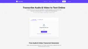 Transcriptly - AI Transcription Tool | 98+ Languages