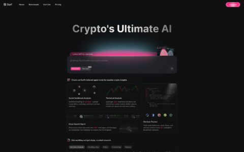 Surf - AI-Powered Crypto Research & Trading Tool