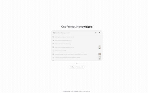 Widgens - Visual-First AI Tool | Free Widget Generator