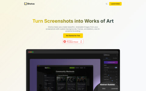 Shotva - AI Screenshot Editor | Transform Images Free