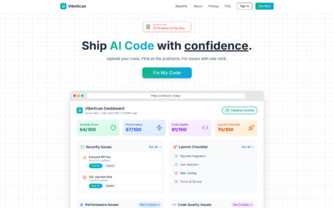 VibeScan - AI Code Security & Quality Scanner