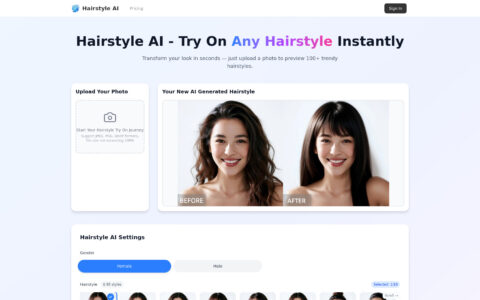 Hairstyle AI - Free Virtual Hair Try-On Tool