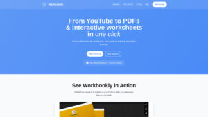 Workbookly - AI YouTube to Interactive Workbook Tool