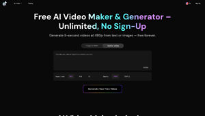 Free AI Video Maker & Generator - Text & Image to Video