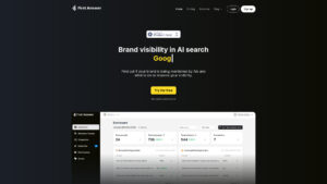 First Answer AI - AI Brand Visibility Monitoring Tool