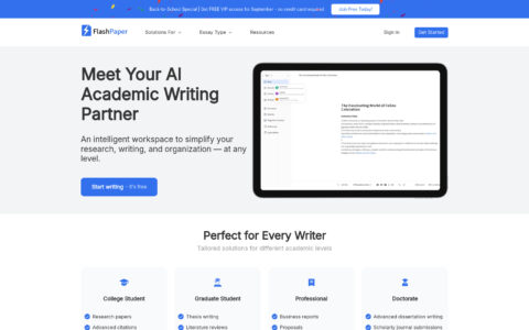 FlashPaper - AI Academic Writing Assistant Tool