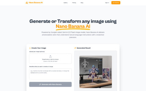 Nano Banana AI - AI Image Editor with Text Prompts