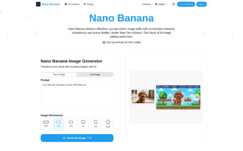 Nano Banana - AI Image Editor | Gemini 2.5 Flash