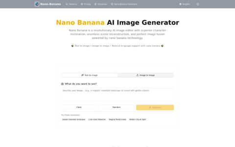 Nano Banana - AI Image Editor & Generator Tool
