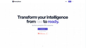 ReadyBase - AI-Powered PDF Generator Tool