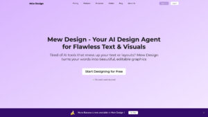 Mew Design - AI-Powered Design Platform | Free AI Tool