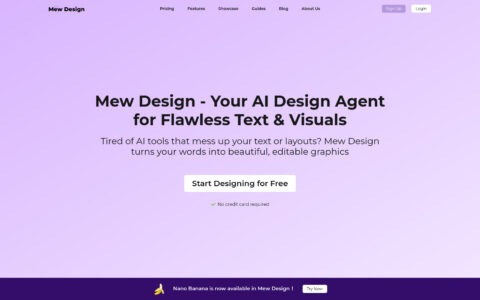 Mew Design - AI-Powered Design Platform | Free AI Tool