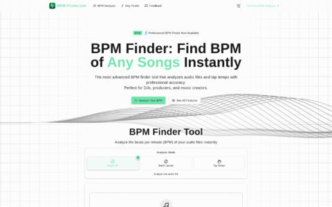 BPM Finder - AI-Powered Audio Analysis Tool | Free Online