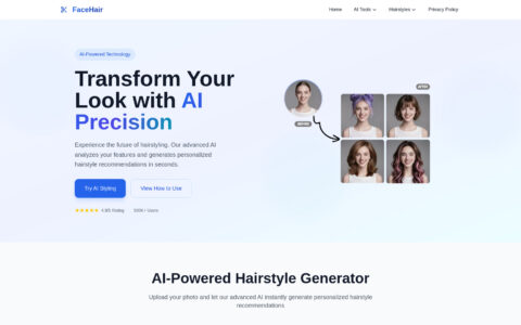 FaceHair - Free AI Hairstyle Try-On Tool | Virtual Makeover