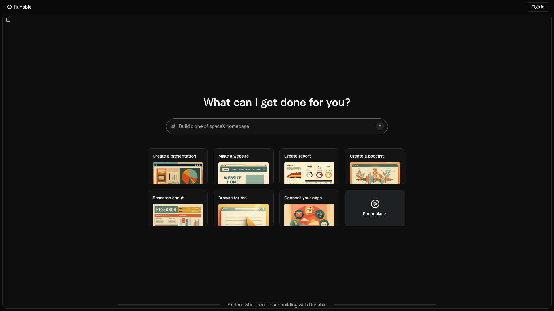 Runable - AI Automation Agent | Free AI Tool | tyy.AI Tools