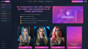 FLIRTcam.ai - Unique Video AI Companion | Free AI Girlfriend & Boyfriend Tool
