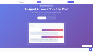 Asyntai - AI-Powered Live Chat Support Tool