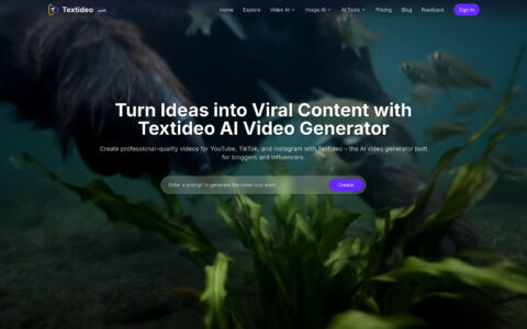 Textideo - AI Video Generator | Create Cinematic Videos Free