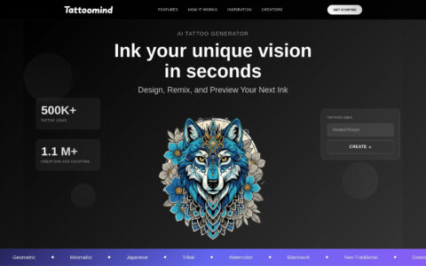 Tattoomind AI - AI Tattoo Generator & Virtual Try-On Tool