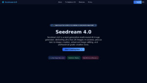 Seedream 4.0 - Free AI Image Generator & Editor Tool