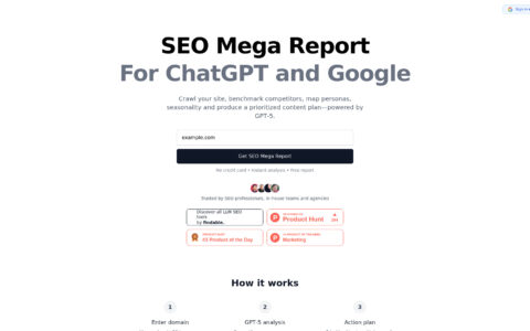 SEO Mega Report - GPT-5 Powered Analysis Tool Free