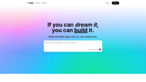 Solid - AI-Powered Full-Stack Web App Builder