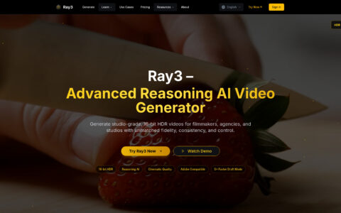 Ray3 - AI Video Generator | Studio-Grade HDR Output