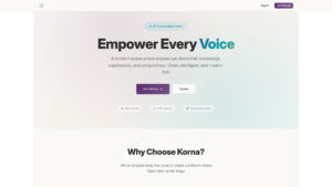 Korna - AI-Powered Blog Platform | Write, Share & Earn