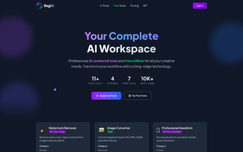 Regi AI - AI-Powered Image Editing & Free Online Tools