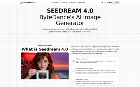 Seedream 4.0 - AI-Powered Image Generation & Editing Tool