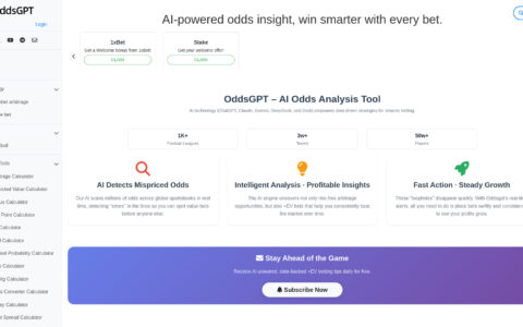 OddsGPT - AI Odds Analysis Tool for Sports Betting Arbitrage