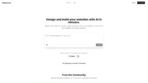 Webjourney - AI Website Builder | Create Sites by Chatting