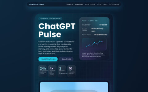 ChatGPT Pulse - AI-Powered Proactive Briefing Tool
