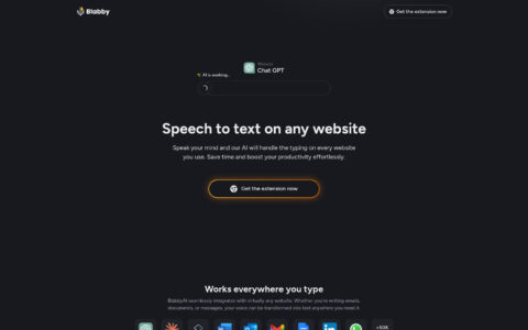 BlabbyAI Speech to text - AI Voice Typing Tool Free Online