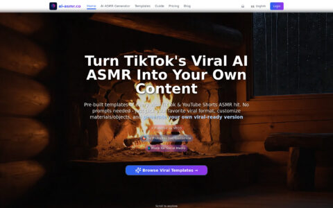 AI ASMR Generator - Create Viral Videos Instantly with AI