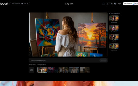 Lucy Edit by Decart - AI Video Editing Tool | Text-Guided Editor