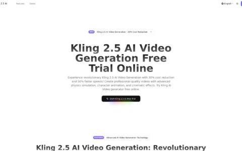 Kling 2.5 - AI Video Generator | Free Online Tool