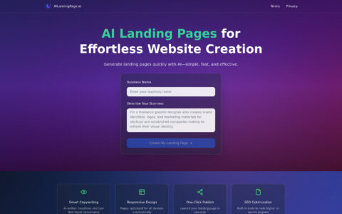 AI LandingPage - Free AI Website Builder Online