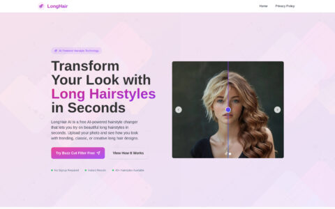 LongHair - Free AI Hairstyle Changer Tool Online