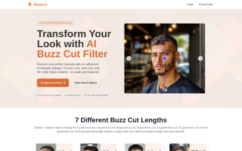 buzz-cut - Free AI Hairstyle Try-On Tool Online
