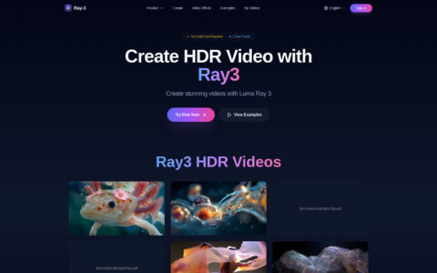 Ray 3 AI - Professional AI Video Generator | 16-bit HDR Tool