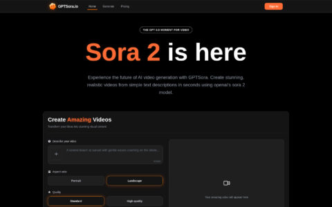 GPTSora - AI-Powered Video Generation Tool | Free Online