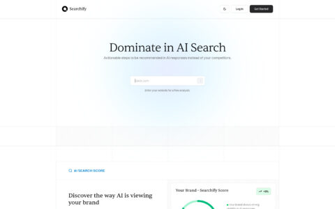 Searchify - AI-Powered Brand Visibility Analytics Tool