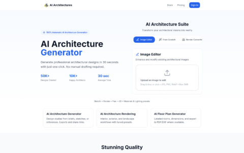 AI Architectures - Professional AI Architectural Design Tool