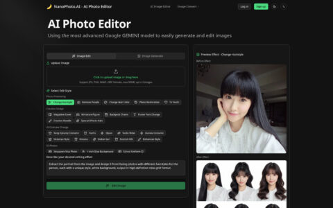 Nano Photo AI - Professional AI Photo Editor Online Free