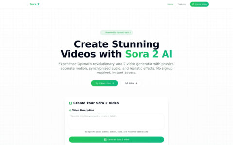 Sora 2 - AI Video Generator Free Online
