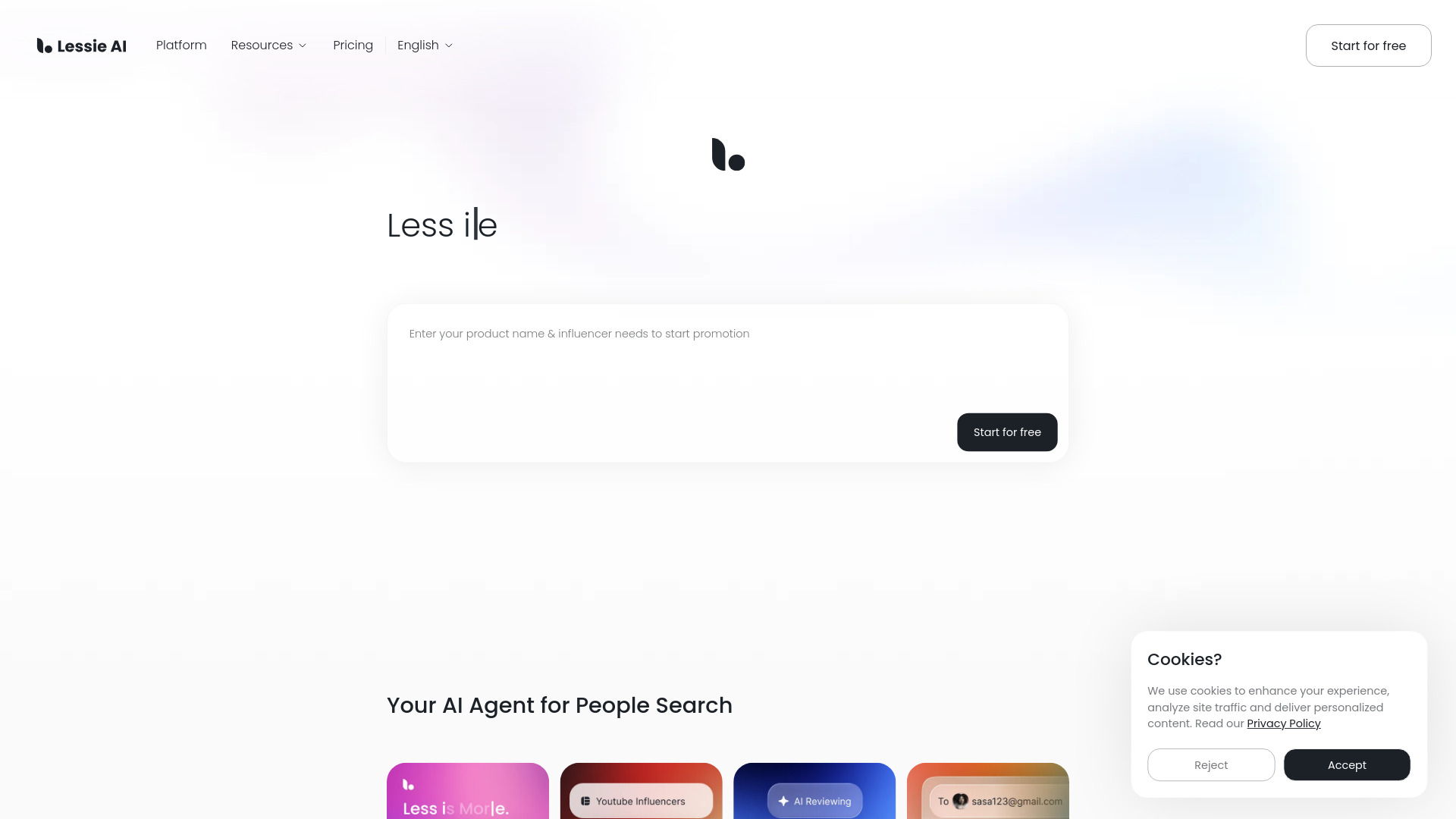 Lessie AI - AI-Powered People Search Agent Tool | tyy.AI Tools