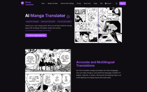 Manga Translator - Free AI Manga Translation Tool Online